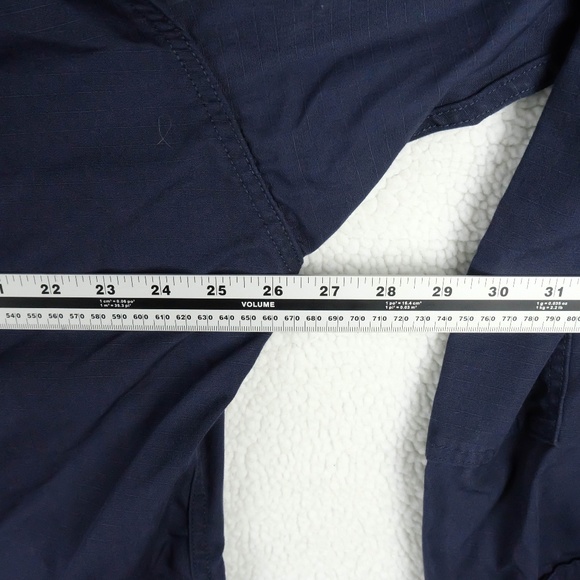 Propper Button Up Shirt Mens Extra Large Navy Blue Rip Stop Long Sleeve Workwear - Picture 8 of 10